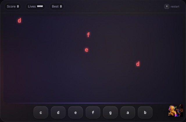 Letter Rain gameplay