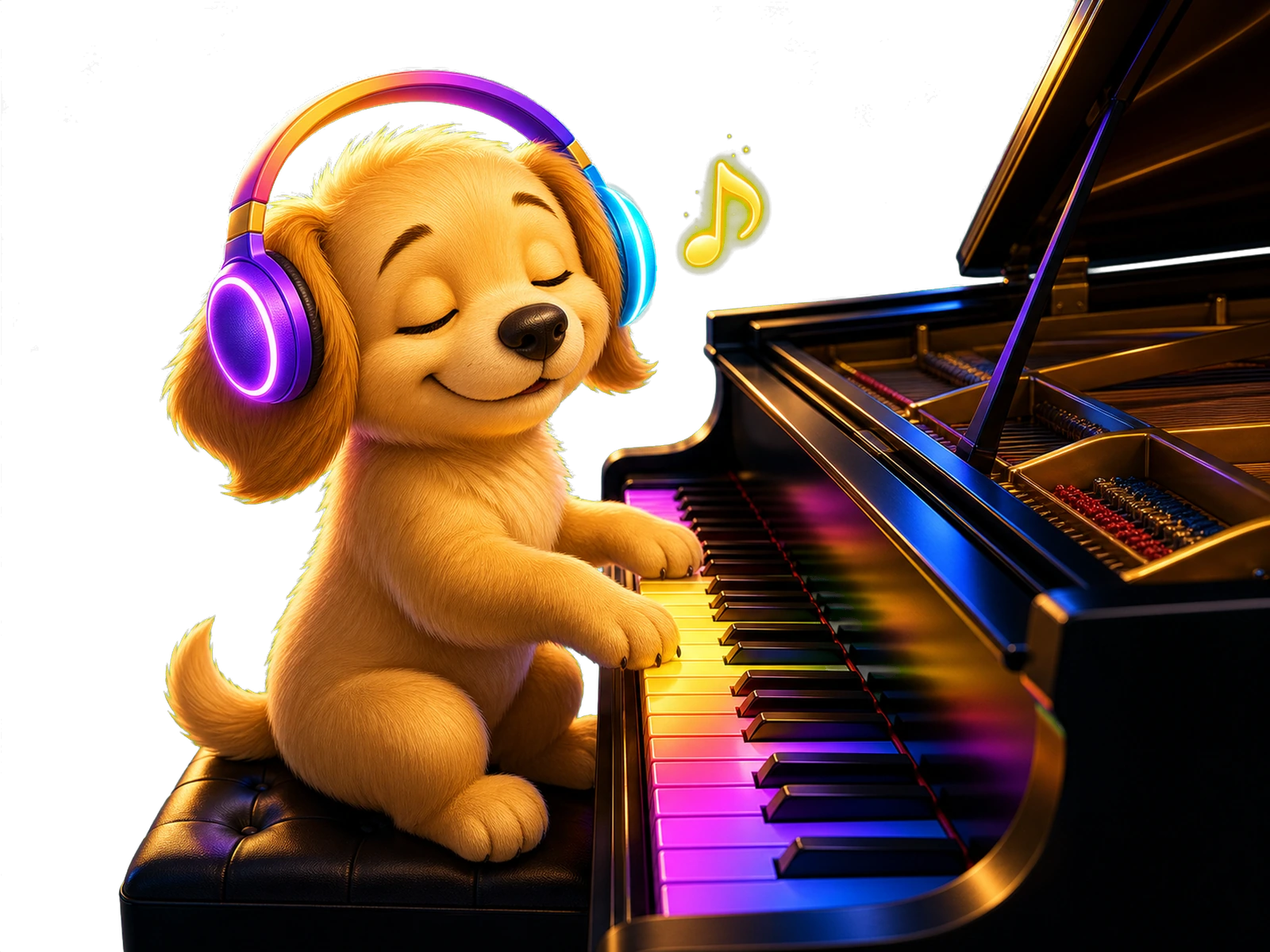 Doré playing the piano